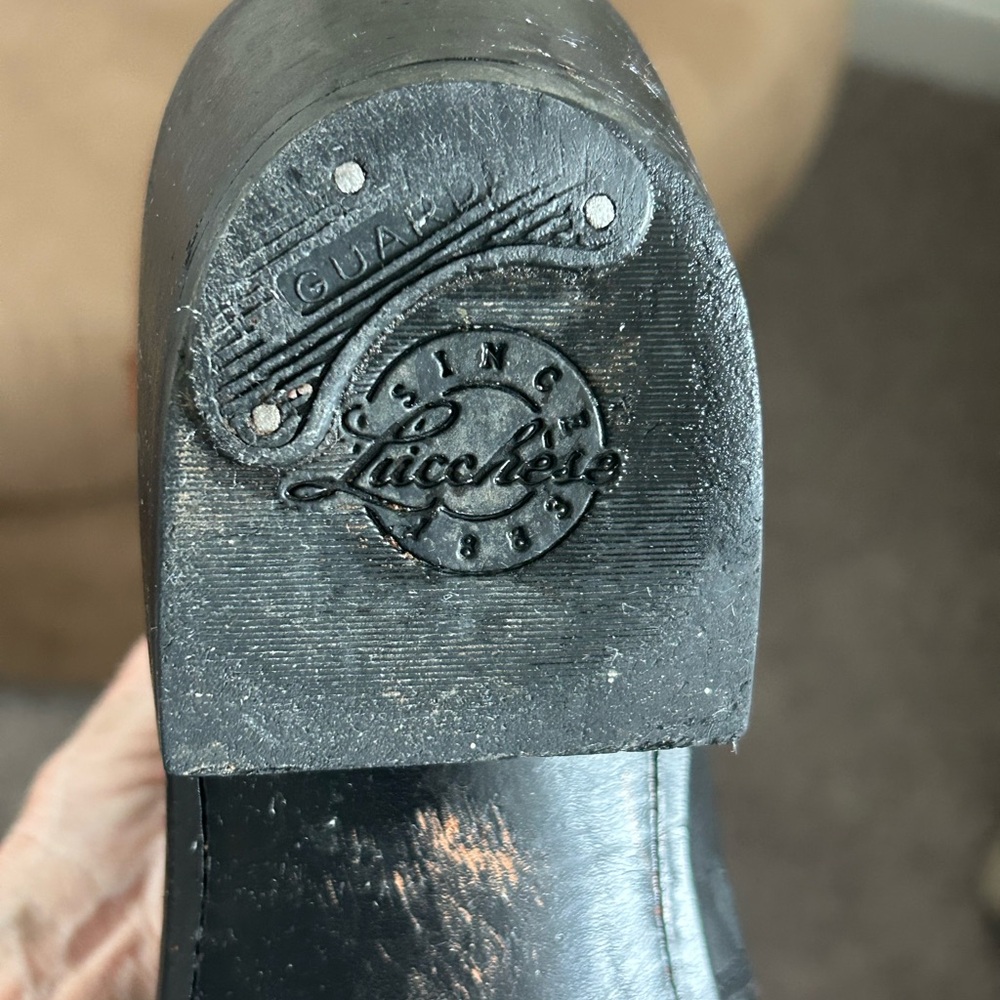 Lucchese Caiman Crocodile exotic leather skin boots. 10 D - Picture 15 of 16